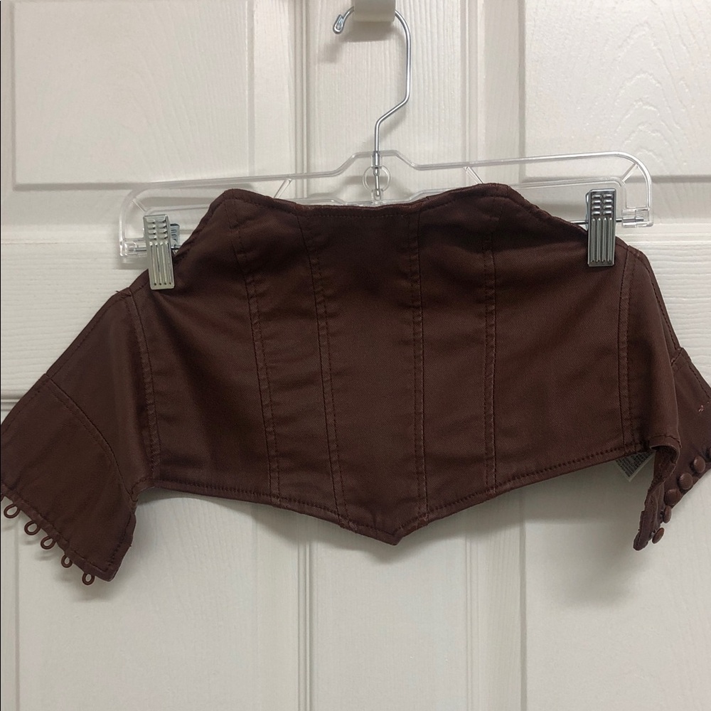 Edikted Chocolate Brown Crop Top